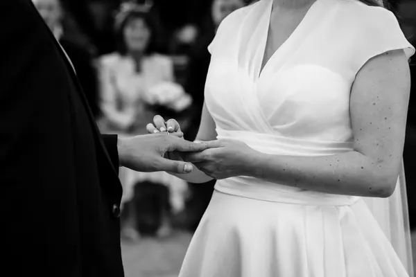 Liam and his wife on their wedding day, July 2021.